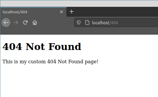 accessing a page that doesn’t exist