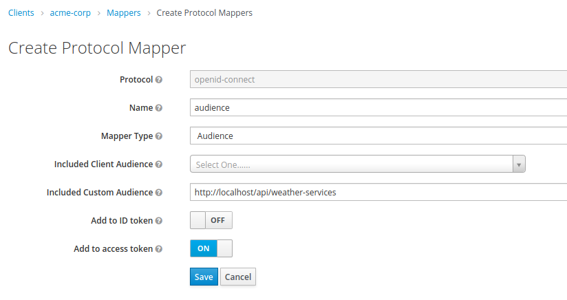 create protocol mapper