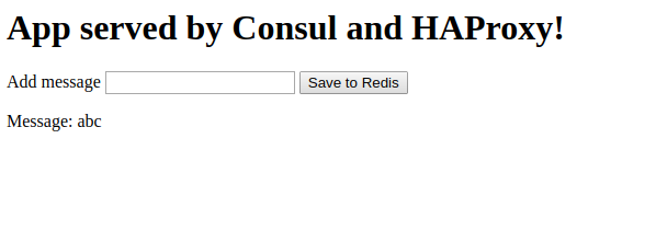 Successful app integration with Redis screenshot – successful app integration with redis